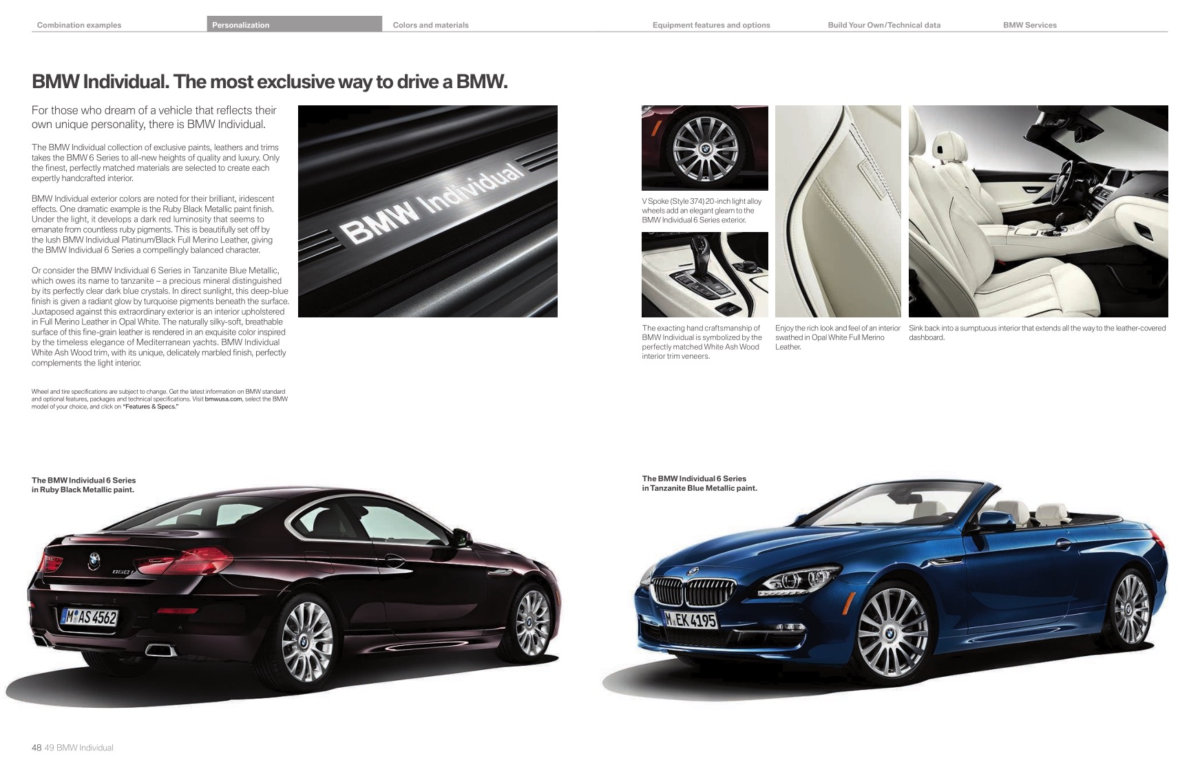 2013 BMW 6-Series Brochure Page 14